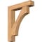 Ekena Millwork Westlake Block Smooth Bracket w/ Offset Brace, Western Red Cedar, 7 1/2"W x 36"D x 44"H BKT0806X36X44WTL05SWR - alternate 1